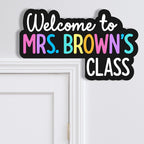 Personalized Teacher Doorframe Sign detail