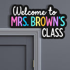 Personalized Teacher Doorframe Sign design detail