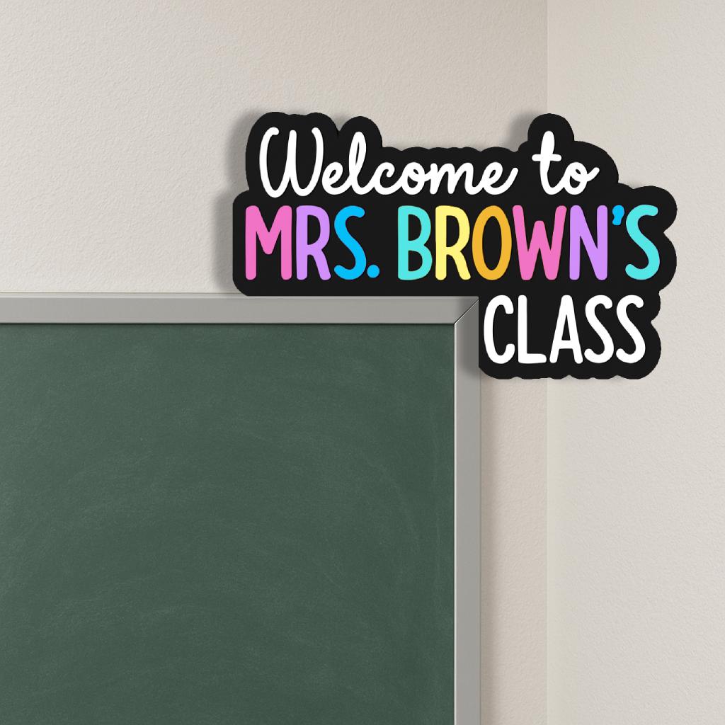 Personalized Teacher Doorframe Sign for back to school
