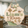 Personalized Kids Door Sign detail