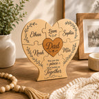 Personalized Wooden Family Puzzle for family keepsakes