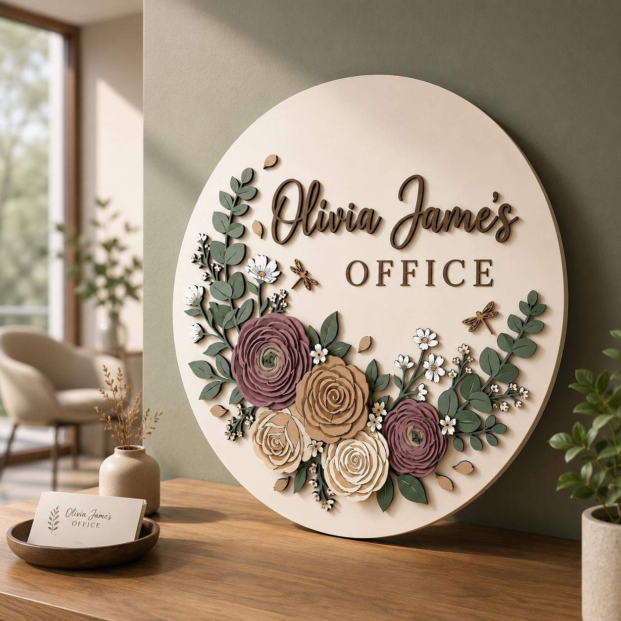 Personalized Office Status Sign design detail