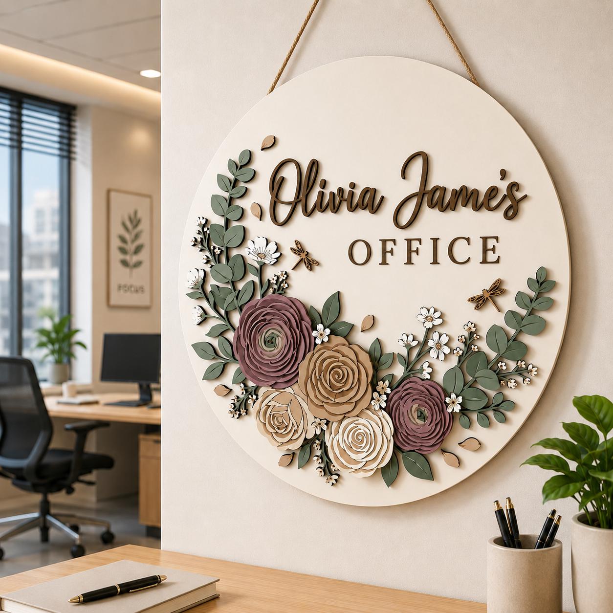 Personalized Office Status Sign detail
