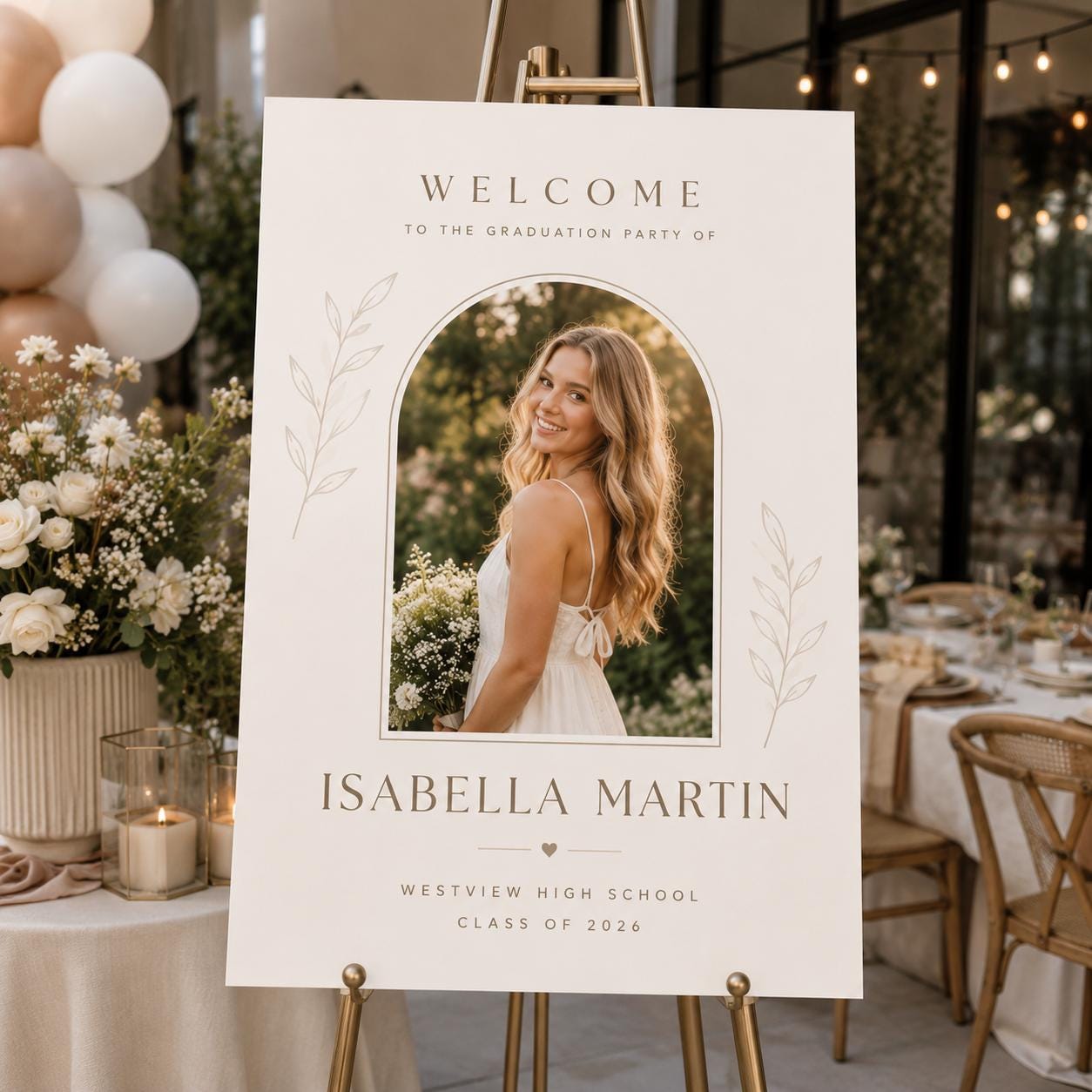 Personalized Graduation Yard Sign for graduation parties
