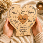 Personalized Wooden Family Puzzle detail