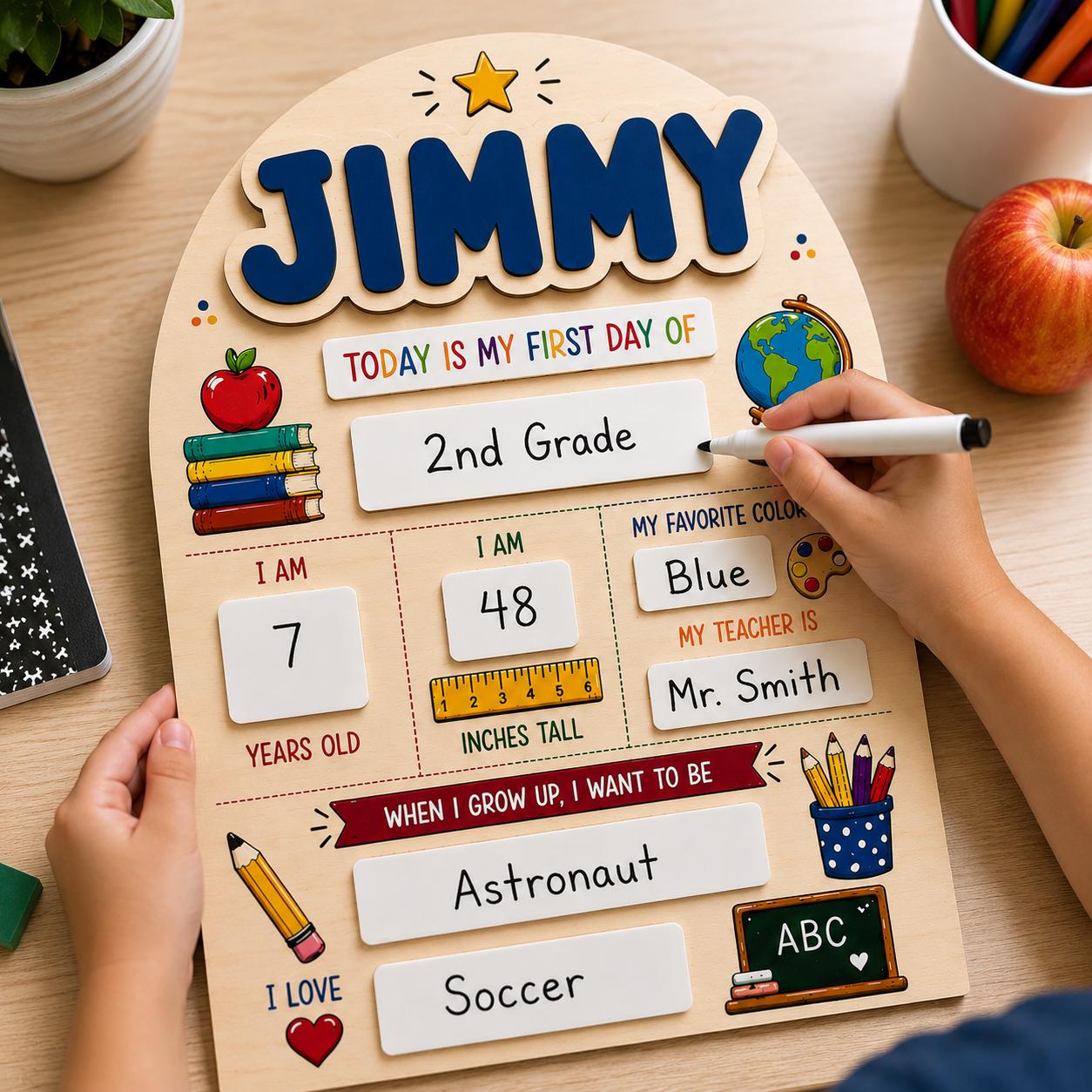 Personalized First & Last Day Sign