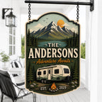 Personalized RV Campsite Sign for RV decor