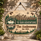 Personalized National Park Sign for lodge decor
