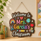 Personalized Teacher Name Sign for classroom door decor