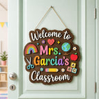 Personalized Teacher Name Sign with custom name