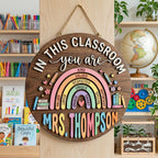Personalized Classroom Affirmation Sign with custom name