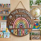 Personalized Classroom Affirmation Sign design detail