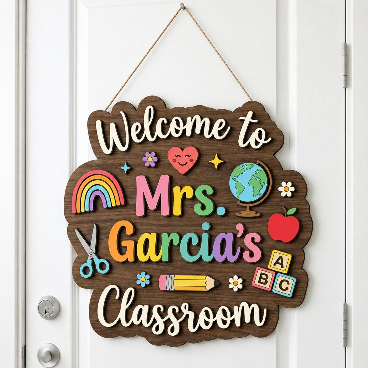 Personalized Teacher Name Sign for teacher name sign