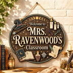 Personalized Magical Teacher Sign detail