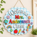 Personalized Teacher Welcome Sign with custom name