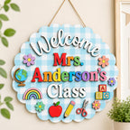 Personalized Teacher Welcome Sign with custom name