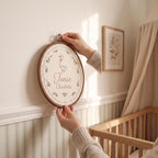 Personalized Storybook Goose Name Hoop - Embroidered Nursery Decor