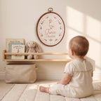 Personalized Storybook Goose Name Hoop - Embroidered Nursery Decor