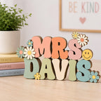 Personalized Teacher Desk Block for teacher desk decor