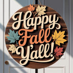 Happy Fall Y'all Door Sign