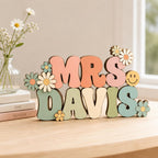 Personalized Teacher Desk Block display detail