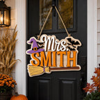 Personalized Halloween Door Sign design detail