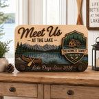 Personalized Lake House Sign for cabin decor