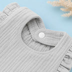 Personalized Birthday Ruffle Bib - Embroidered Baby Girl Keepsake