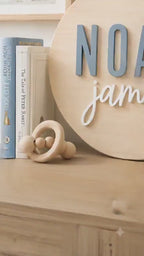 Personalized Floral Baby Announcement Sign