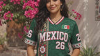 Floral Mexico Soccer Jersey, Custom Green Unisex Football Shirt, 2026 Mexico Fan Shirt, Personalized Game Day Kit