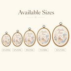 Personalized Wildflower Embroidery Hoop, Custom Baby Name Nursery Decor, Floral Birth Announcement Sign, Baby Shower Gift